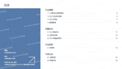 計算機軟件2024年二季度投融市場報告 網絡科技引領復蘇，資本聚焦五大細分賽道